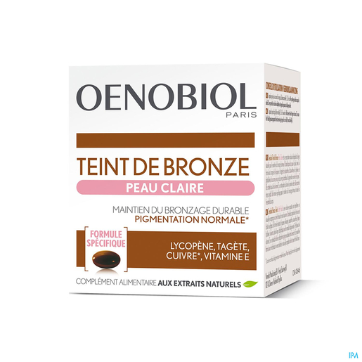 Oenobiol Teint De Bronze Peau Claire 30 Capsules | Peau