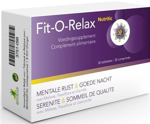 Fit-o-relax Nutritic Comp 30 | Sommeil