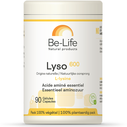Be Life Lyso 600 90 Gélules | Acides aminés