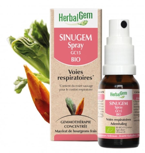 HerbalGem Sinugem Bio Spray 15ml | Respiration - Nez