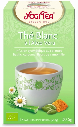 Yogi Tea Blanc Aloe Vera Bio 17 Sachets | Produits Bio