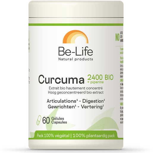 Be Life Curcuma 2400 Bio 60 Gélules | Articulations - Muscles