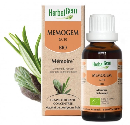 Herbalgem Memogem BIO Gouttes 30ml | Mémoire