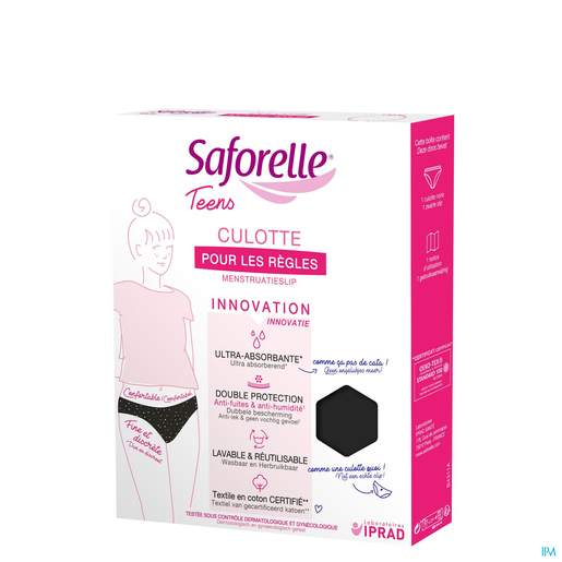 Saforelle Culotte Ultra Absorbante 1e Règles 12a | Hygiène Intime