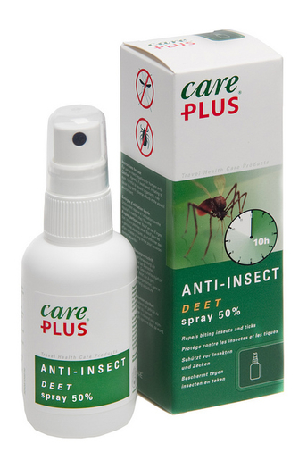 Care Plus Deet Spray 50% 60ml | Anti-moustiques - Insectes - Répulsifs 