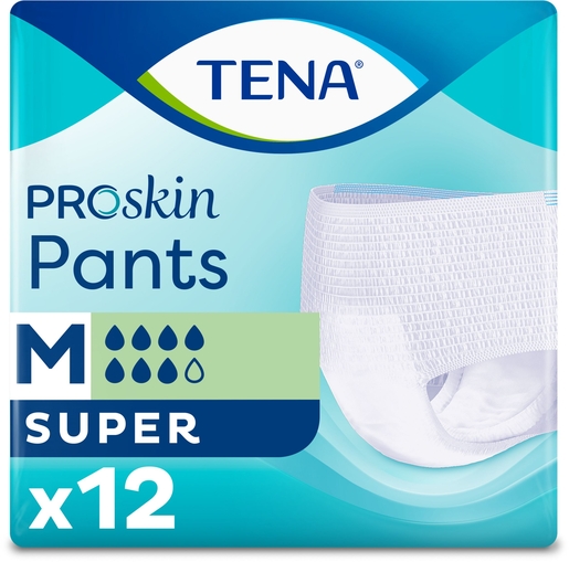 TENA ProSkin Pants Super Medium - 12 pièces | Changes - Slips - Culottes