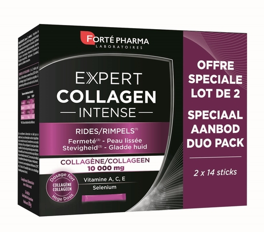 Expert Collagen Duopack  2x14 Sticks de Poudre | Vitamines C