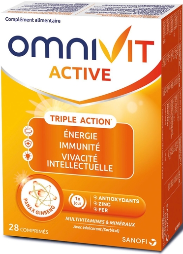 Omnivit Active 28 Comprimés | Forme - Energie