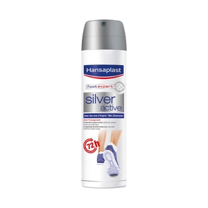 Hansaplast Foot Expert Spray Déodorant Silver Active Anti-Transpirant Pieds 150ml