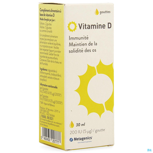 Viamine D 200 iU 30ml | Vitamines D