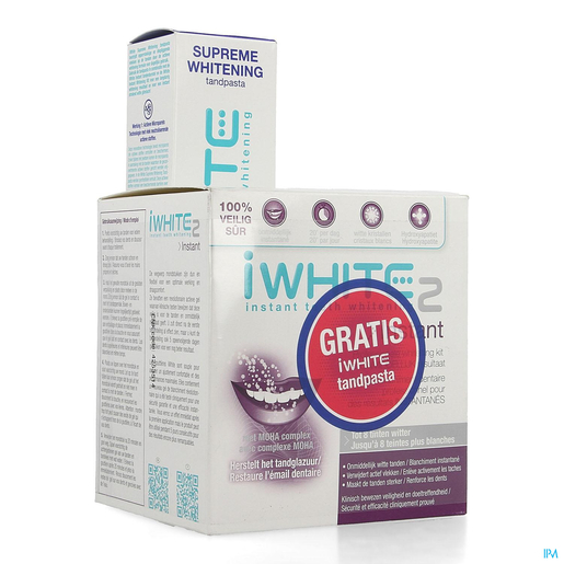 iWhite Instant Teeth Whitening 2 10 Gouttières + Dentifrice | Blanchiment - Antitaches