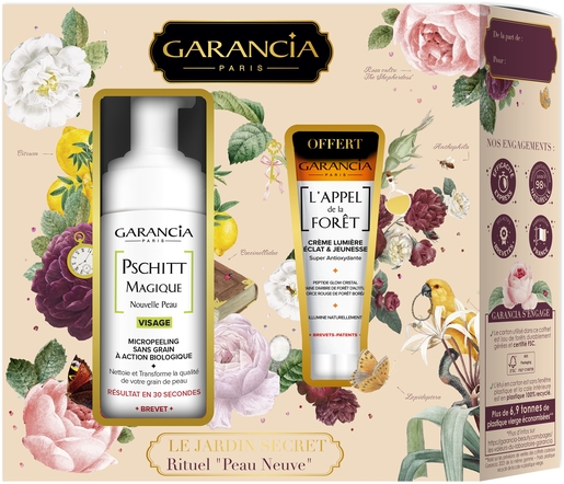 Garancia Coffret Le Jardin Secret Rituel Peau Neuve 2 Produits | Exfoliant - Gommage - Peeling