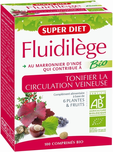 SuperDiet Fluidilège Bio 100 Comprimés | Circulation