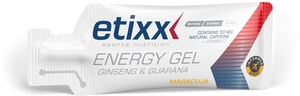 Etixx Energy Gel Ginseng &amp; Guarana (saveur fruit de la passion) 12x50g
