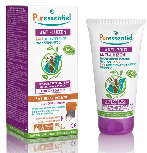 Puressentiel Anti-poux Shampooing Traitant 2en1 150ml+peigne | Anti-poux - Traitement Poux