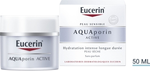 Eucerin AQUAporin ACTIVE Crème Hydratation Intense longue durée Peau Sèche 50ml