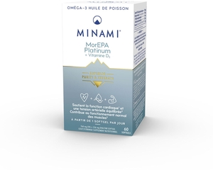 Minami MorEPA Platinum + Vitamine D3 60 Capsules