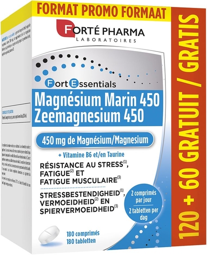 Magnésium Marin 450 180 Comprimés | Minéraux - Oligo éléments