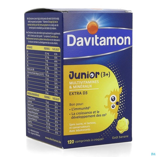 Davitamon Junior Banane 120 Comprimés | Croissance