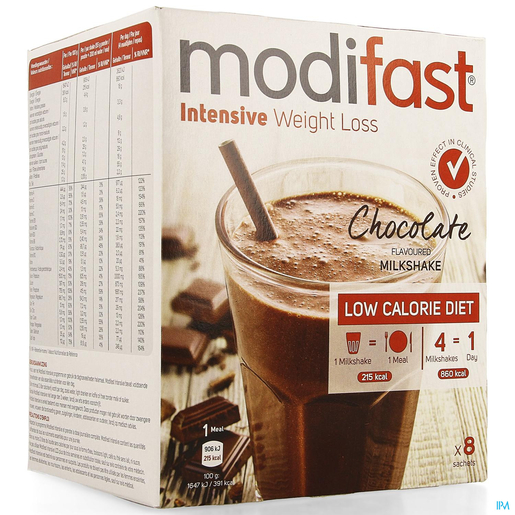 Modifast Intensive Milkshake Chocolat 8x55g | Vos produits minceur au meilleur prix