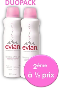 Evian Brumisateur Duo 2x150ml (2ème produit à - 50%)