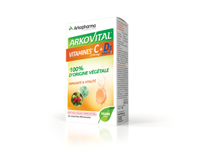 Arkovital Vitamine C et D3 20 Comprimés