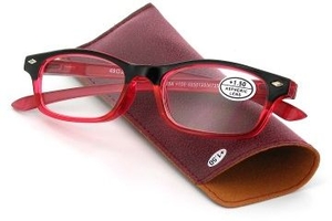 Pharmaglasses Lunettes Lecture Dioptrie +1.00 Red