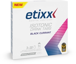 Etixx Isotonic Drink Tabs Black Currant 3x10 Comprimés Effervescents
