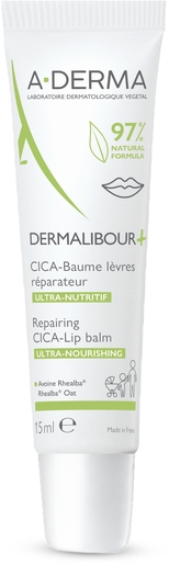 A-Derma Dermalibour+ Cicabaume lèvres 15ml | Lèvres